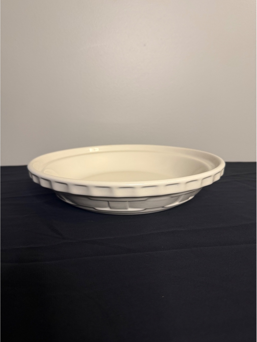 Longaberger Pottery Woven Pie Plate